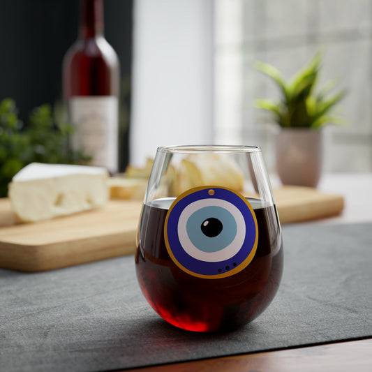 Blue Eyes R Round - 11.75oz - Glass