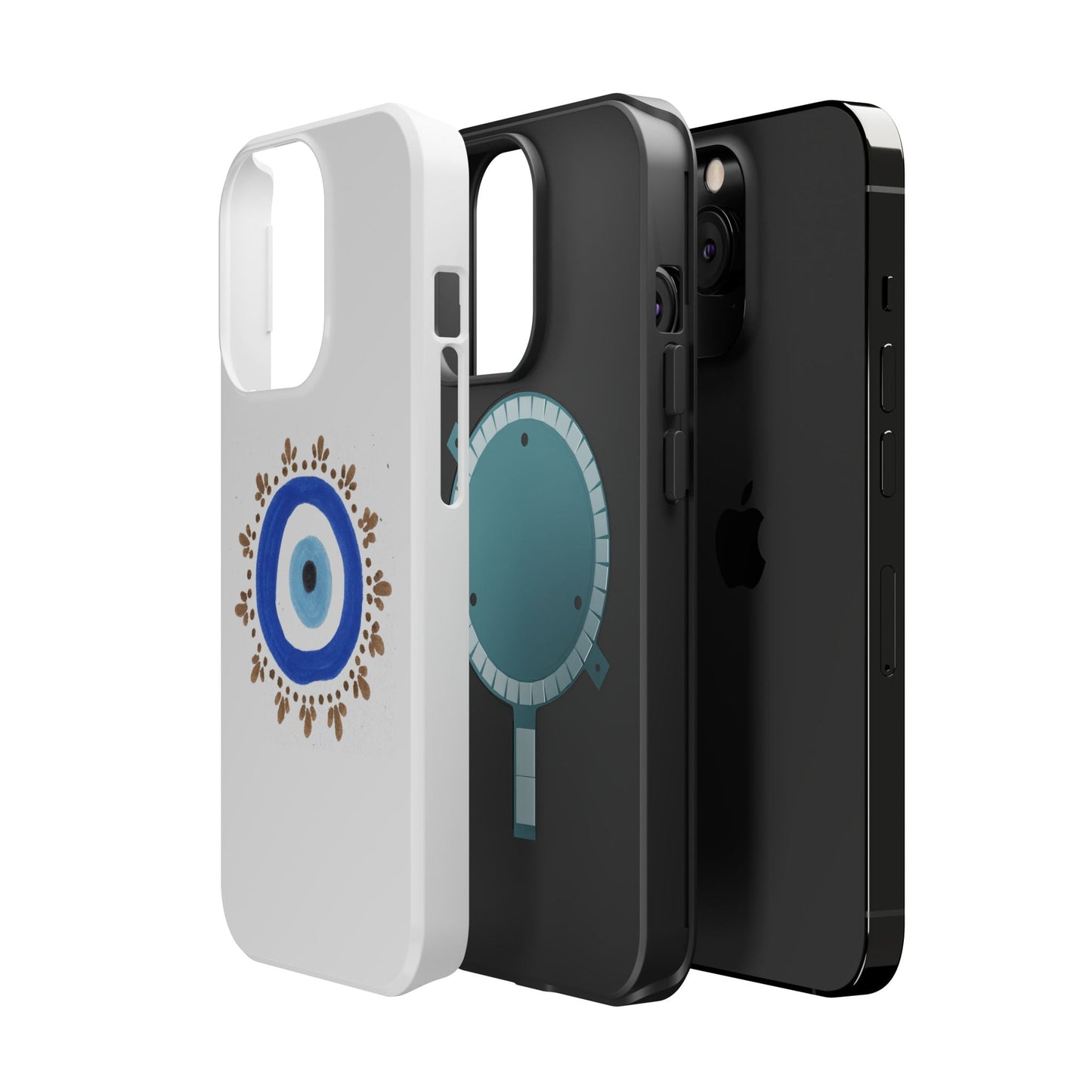 MagSafe compatible phone cases with layers and designs by Yas Evil Eye
