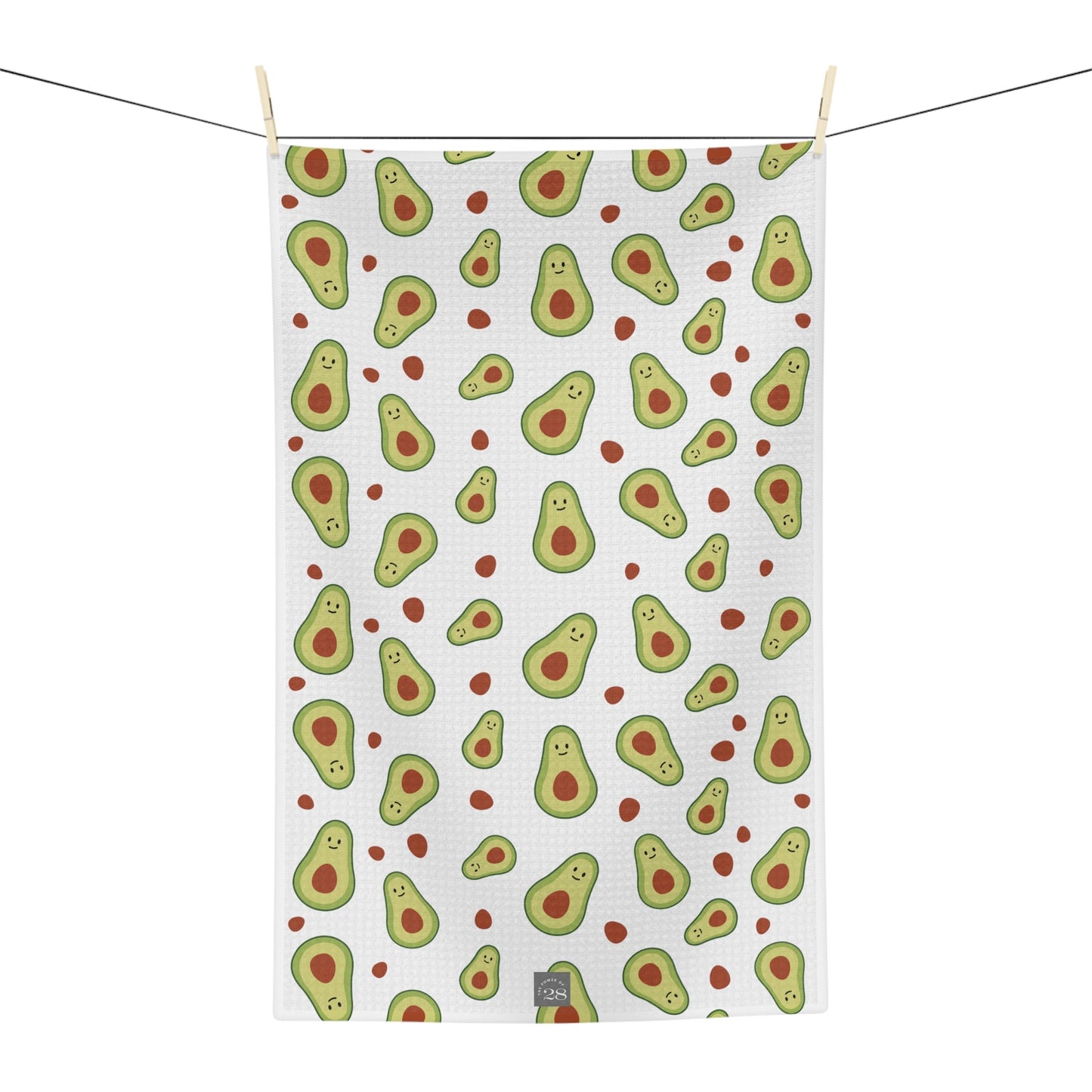Cute Avocado - 16’’ × 25’’ - Tea Towel