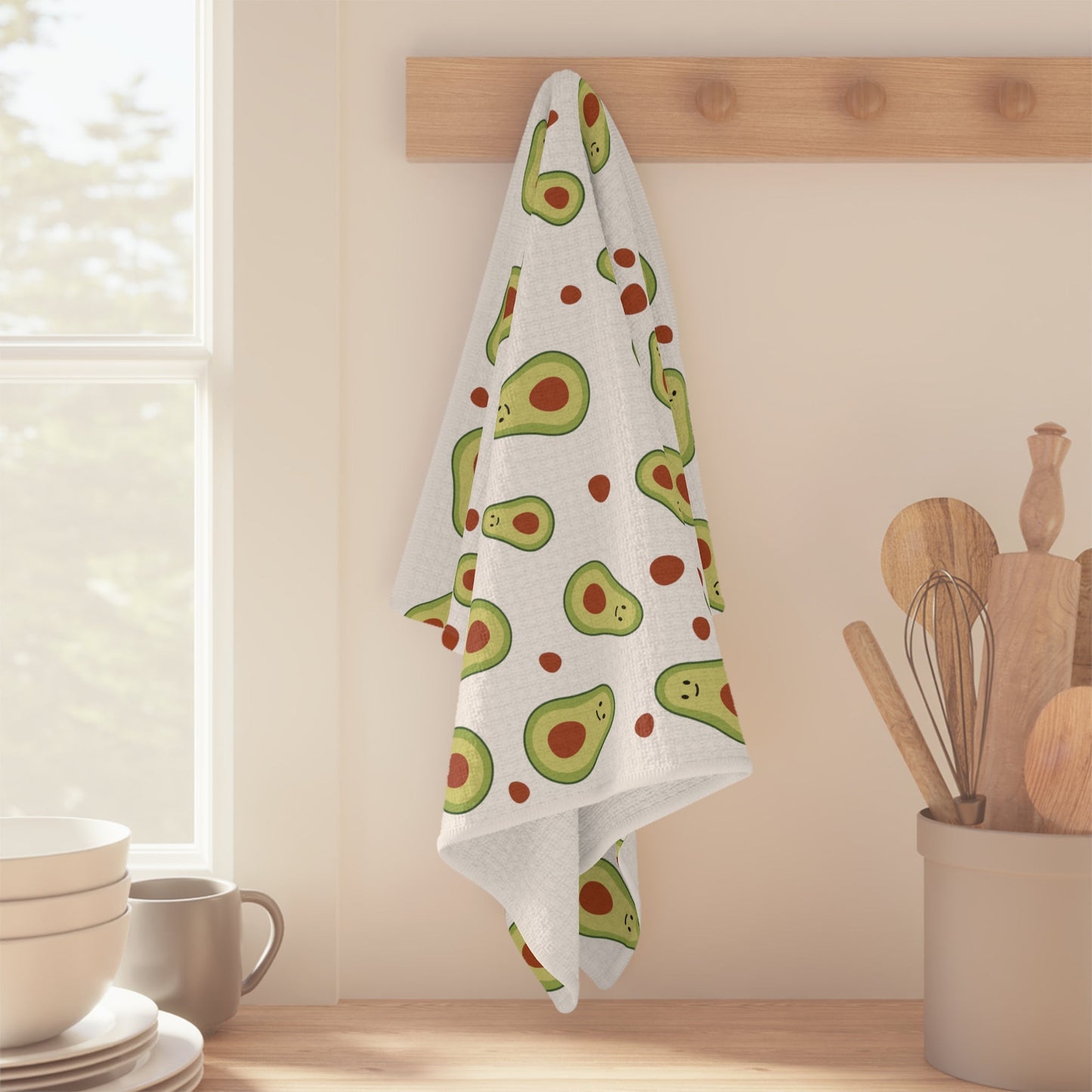 Cute Avocado - 16’’ × 25’’ - Tea Towel