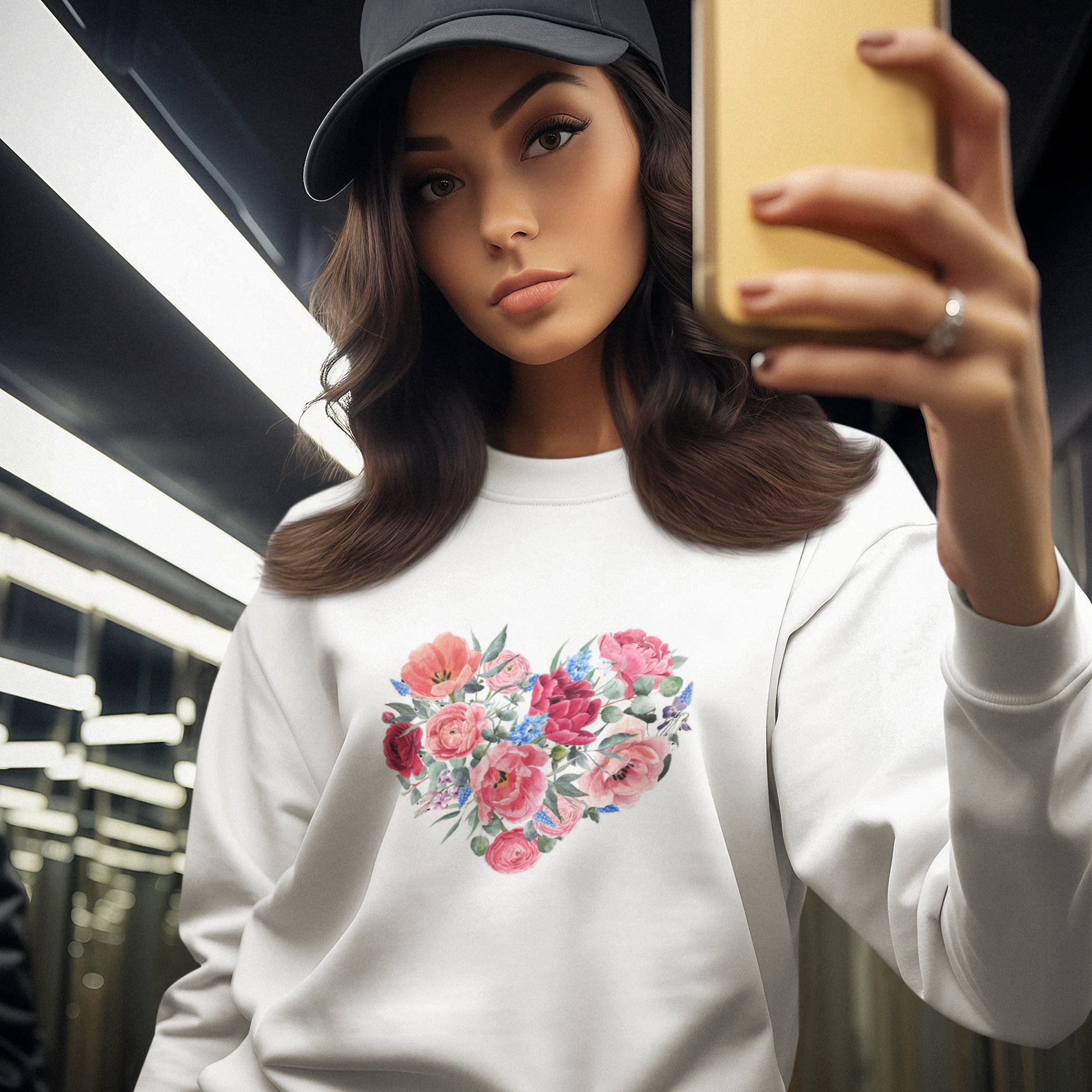 Heart Bouquet - Sweatshirts