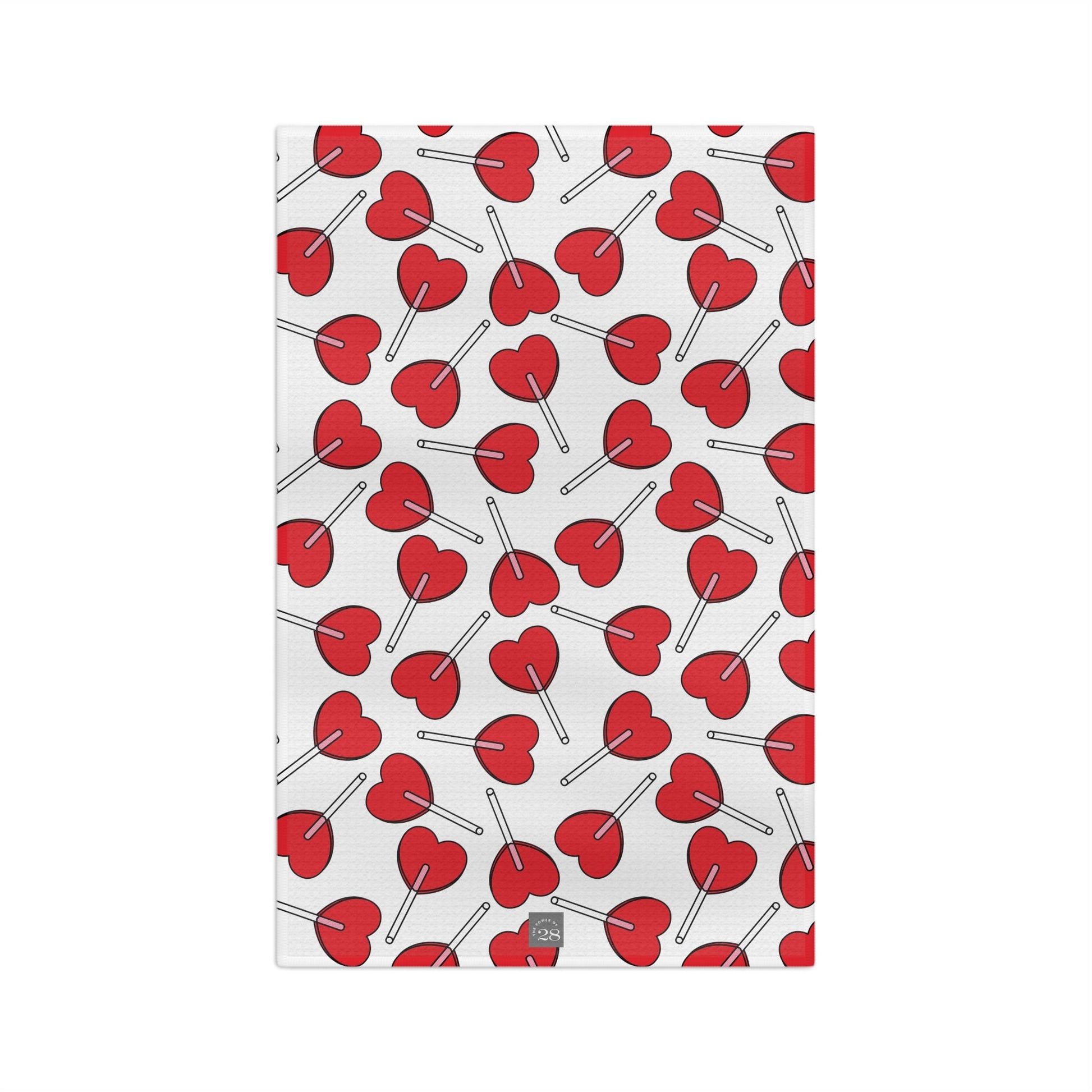 Heart Lollipop - 16’’ × 25’’ - Tea Towel